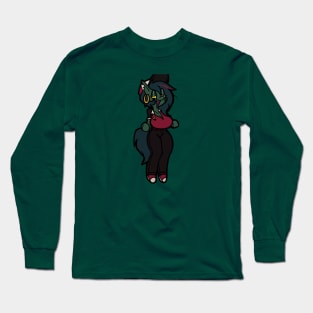 Zombie pizza girl Long Sleeve T-Shirt